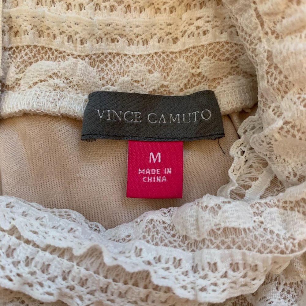 NWT VINCE CAMUTO Victorian Beige/Cream Lace Dress - Picture 7 of 8